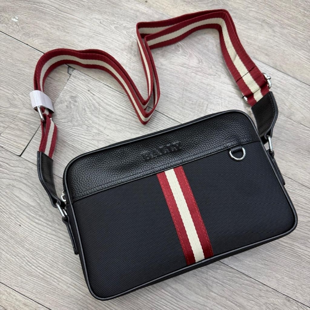 tas selempang nylon Bally crossbody bag unisex