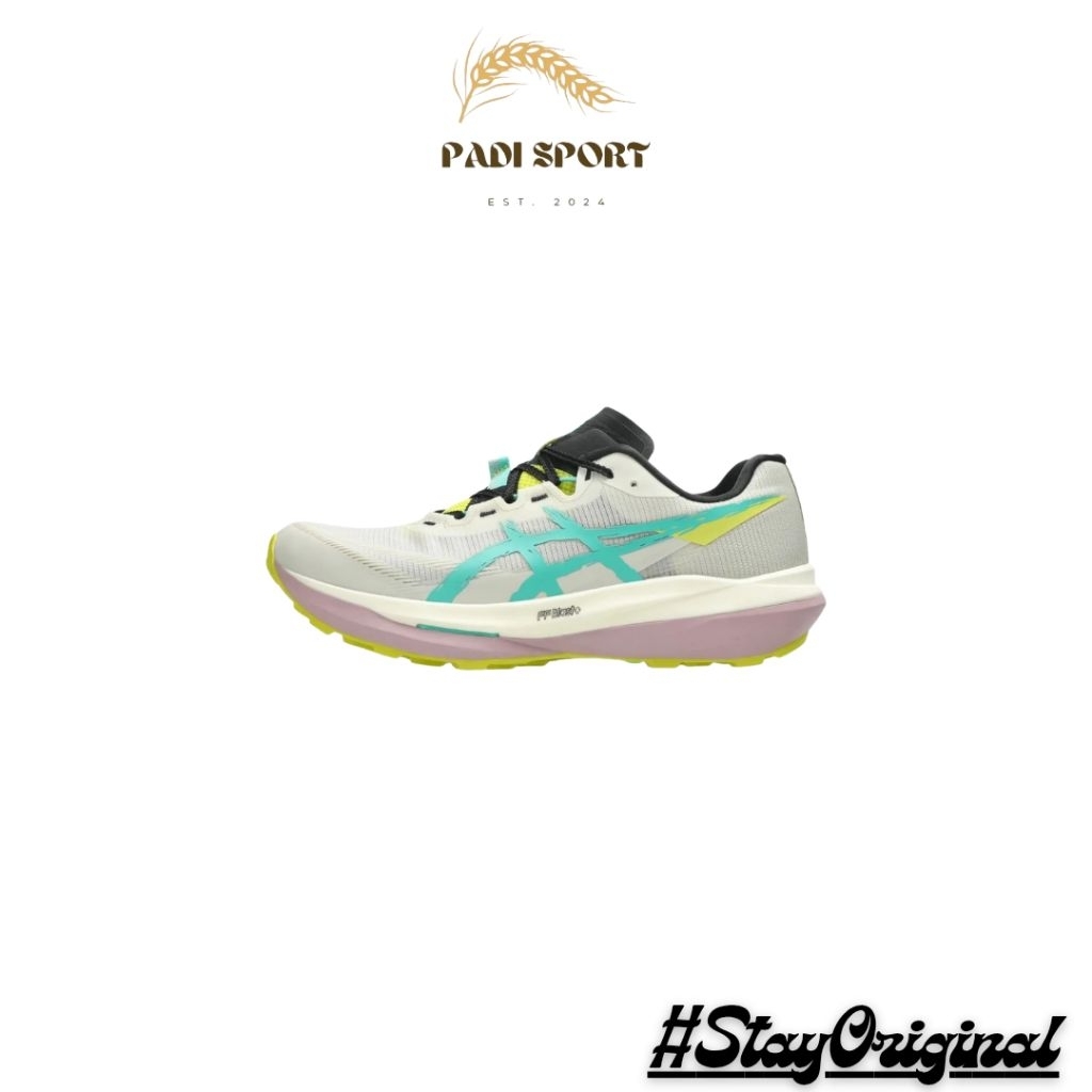 ASICS FUJISPEED 4 LIGHT DUST/AURORA GREEN (1013A179.020) - SEPATU LARI TRAIL RUN TRACKING ORIGINAL R