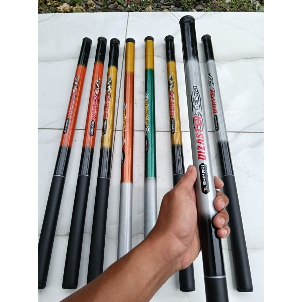 Joran Tegek 5,4 Meter 4,5 Meter 3,6 Meter 2,7 Meter 2,4 Meter 2,1 Meter 1,8 Meter || Tegek Bendera s