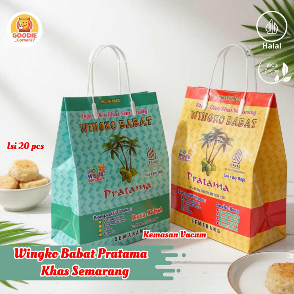 Kue Wingko Babat Semarang Kemasan Vacum Isi 20 Pcs Original Dan Aneka Rasa Fresh Setiap Minggu Gurih
