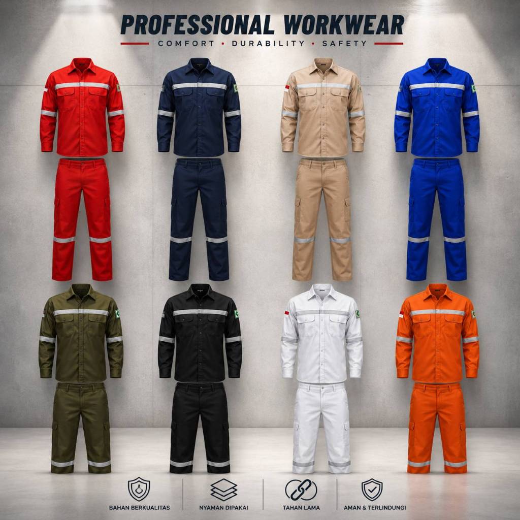 Wearpack safety scotlight / katelpak safety/wearpack bengkel/wearpack kerja
