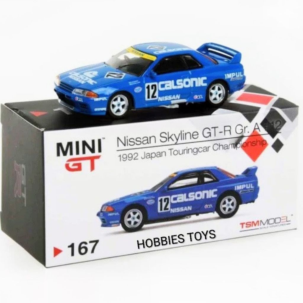 Mini GT 167 Nissan Skyline GT-R R32 Gr. A #12 Calsonic 1992 Japan Touringcar Championship