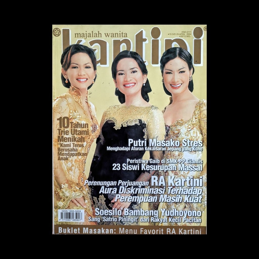 Majalah Kartini, No. 2111/2004 - Cover: Kristina, Ikke Nurjanah, & Iis Dahlia // Susilo Bambang Yudh