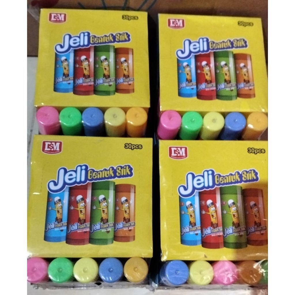 permen jelly stik sour 30pcs/permen sour jelly/permen jelly bentuk stik