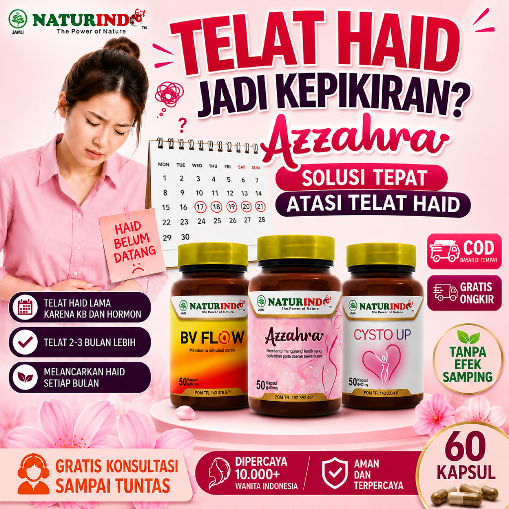 Obat Telat Dateng Bulan Paling Ampuh Pelancar Haid Tidak Teratur Nyeri Haid PCOS Telat Haid Karena K