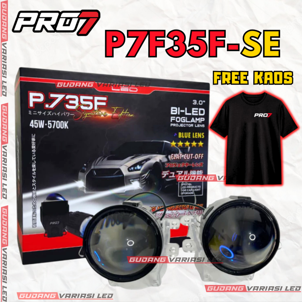 FOGLAMP BILED PRO7 P.735F P735F  P 735 F BILED FOGLAMP PRO Seven BLUE LENS SIGNATURE EDITION