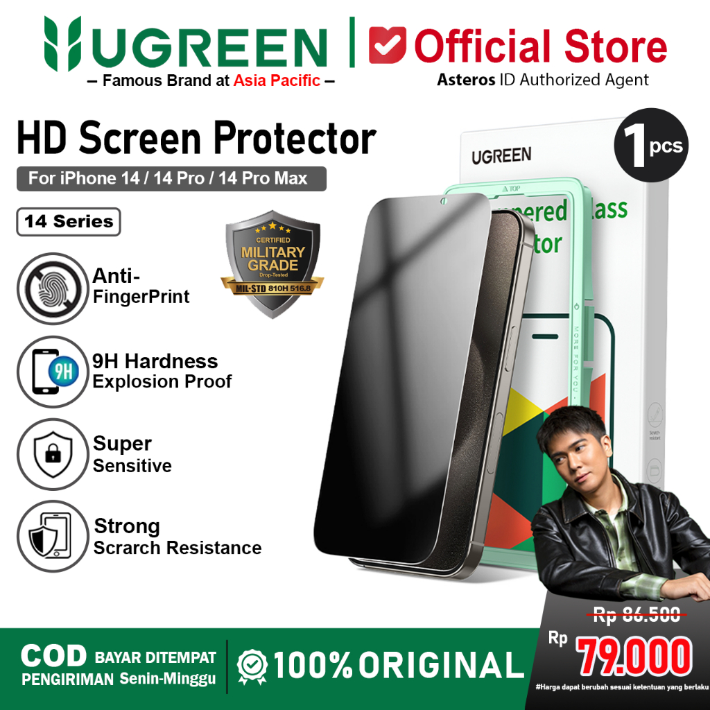 UGREEN Anti Spy Tempered Glass For iPhone 14 14 Plus 14 Pro 14 Pro Max  Full Screen Protector