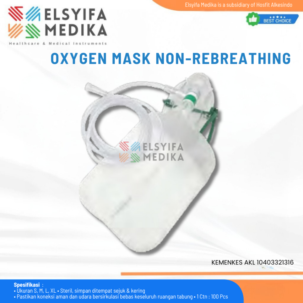 ONEHEALTH OXYGEN MASK NON-REBREATHING