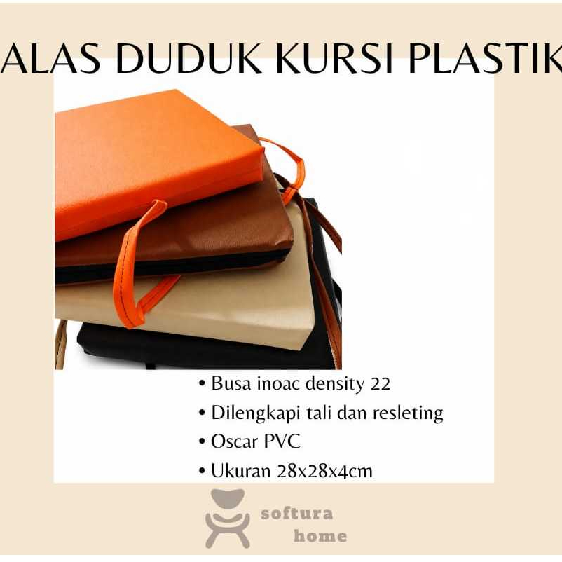 Alas Duduk Kursi Plastik/Alas Duduk Untuk Kursi Baso Ukuran 28×28 Tebal 4cm