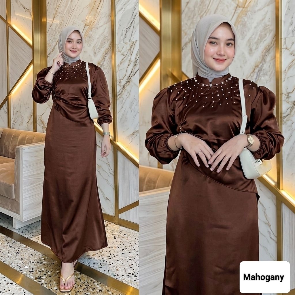 VINA GAMISS SATIN VELVET PREMIUM//GAMIS TERBARU 2026
