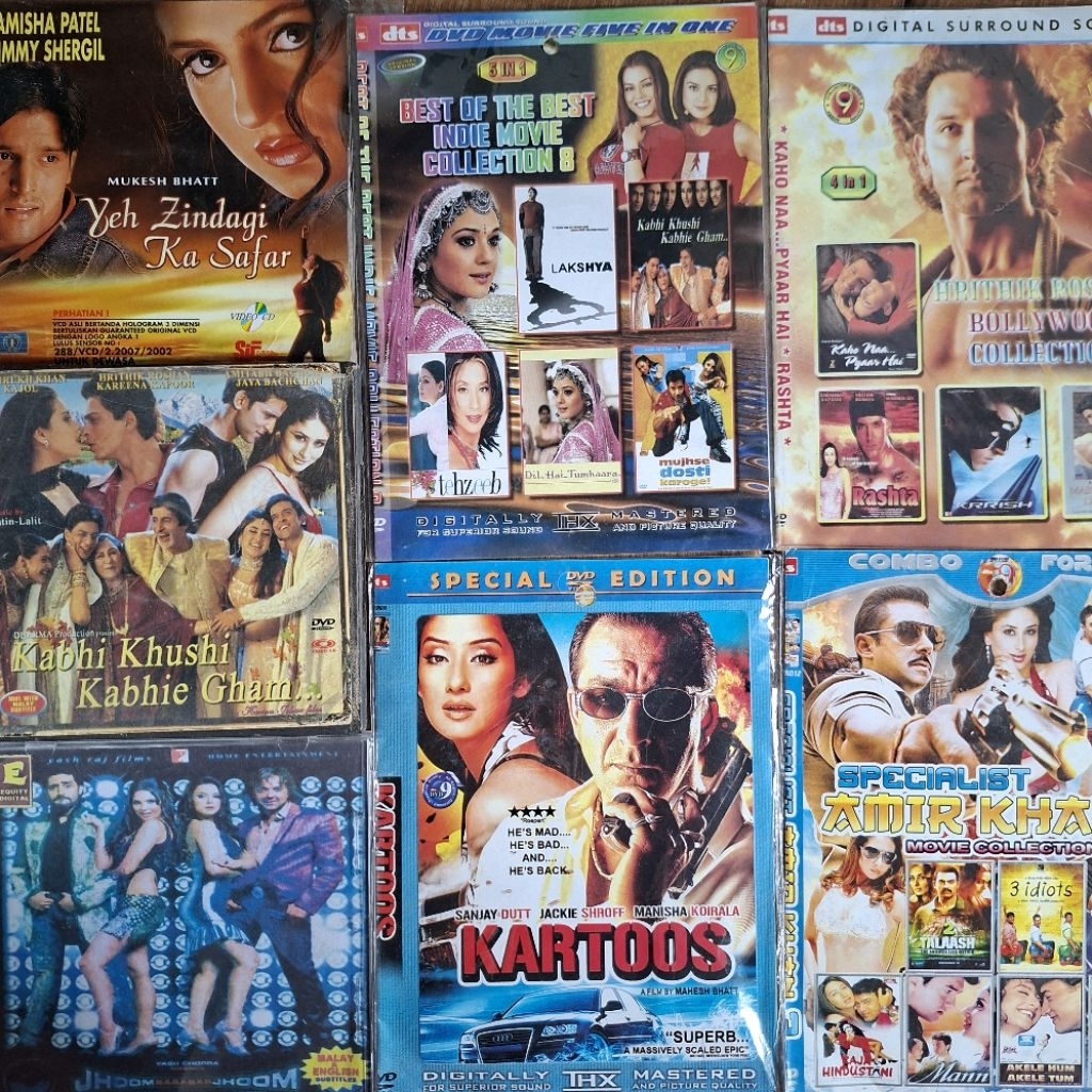 Kaset dvd, vcd film india bollywood