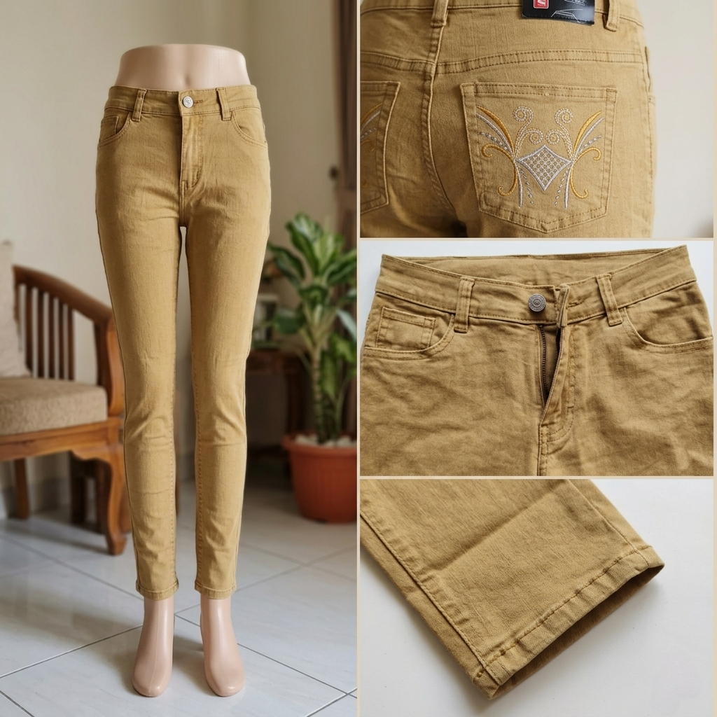 Celana Jeans Wanita/ Denis Levis Wanita/ Celana Panjang Pensil Cewek