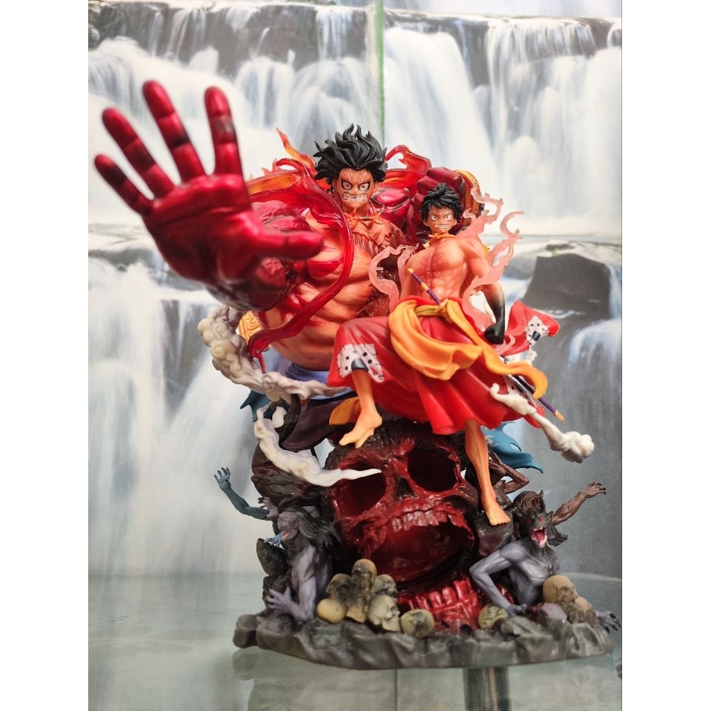 [RECAST] Figure One Piece Luffy Gear 4 Wano , Loose