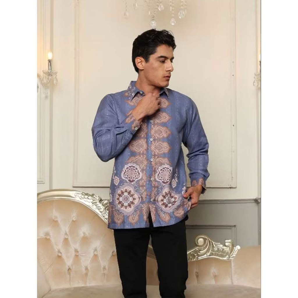 KARIMAKE - Maskumambang Family Set Color Denim Sarimbit Signature Printing