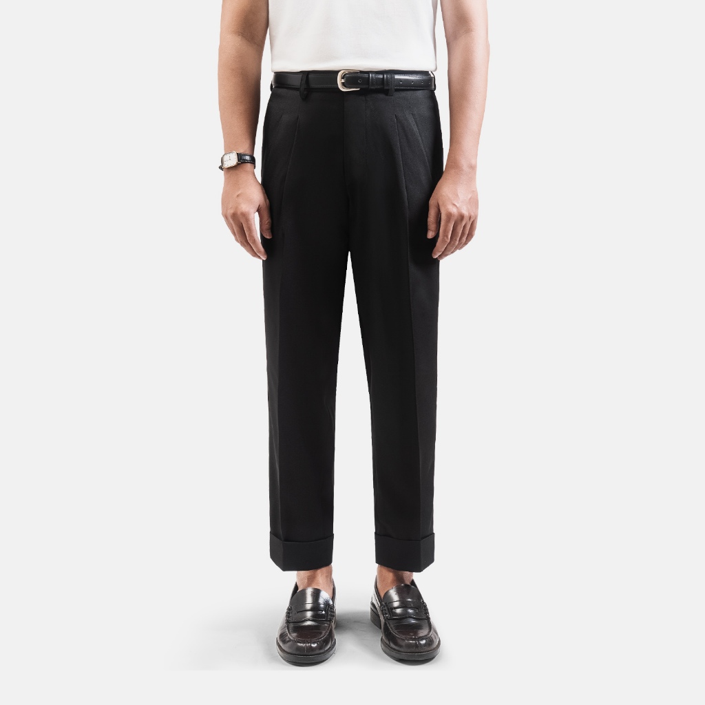 Kasual Celana Black Ankle Cuff