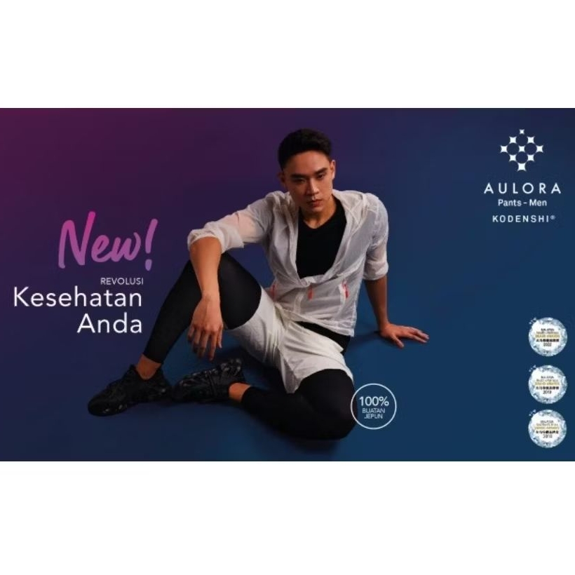 AULORA Pants with KODENSHI® Men ORIGINAL - Legging celana kesehatan pria terapi memperlancar peredar