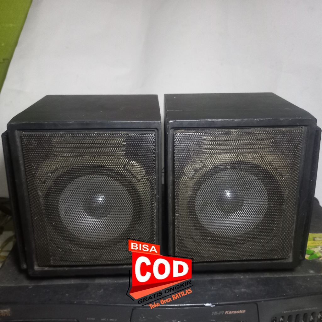 Sepasang Speaker pasif 4 inch bekas compo tanpa head power ampli