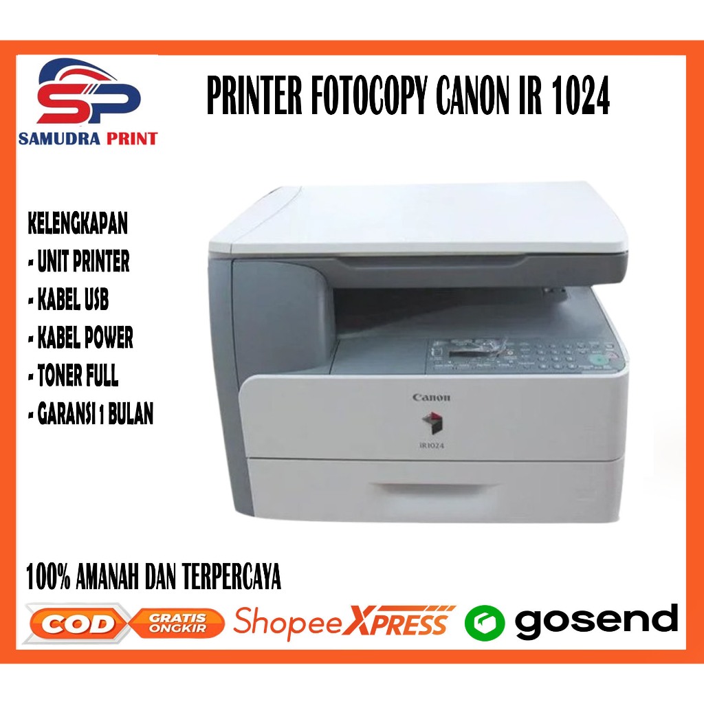 PRINTER FOTOCOPY CANON IR 1024 PRINT SCAN COPY