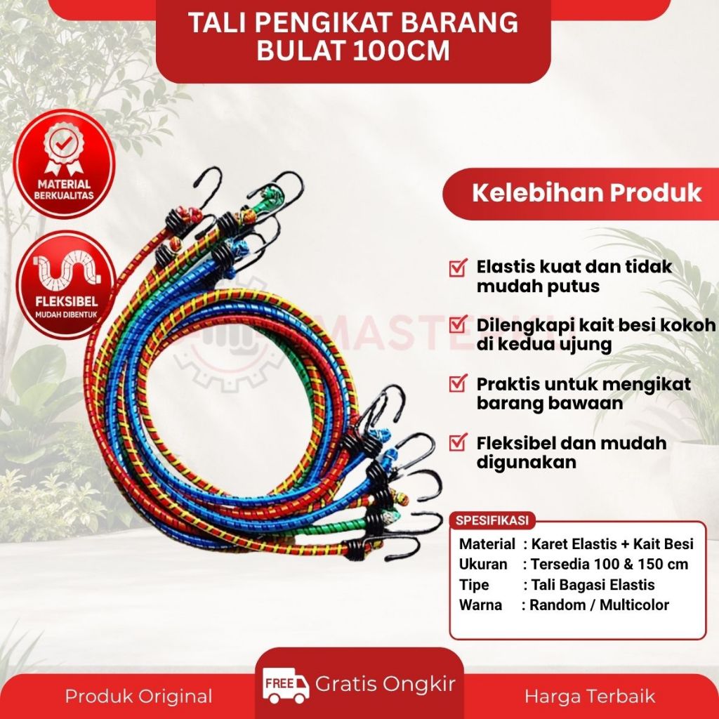Tali Pengikat Barang / Tali Ikat Multifungsi / Tali Ikat Barang Kuat / Tali Serbaguna / Tali Barang