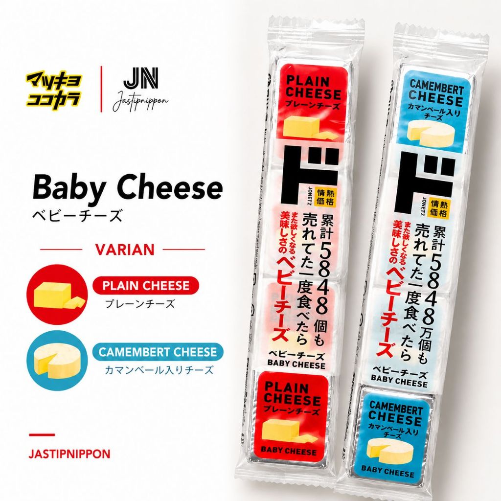 Baby Cheese Jepang Snack Keju Mini Creamy Healthy Snack Original