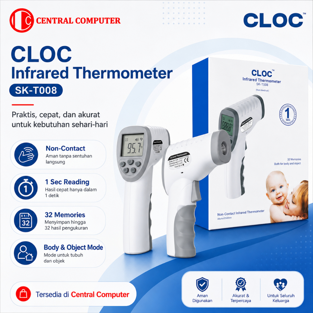 TERMOMETER - AICARE CLOC - ORIGINAL