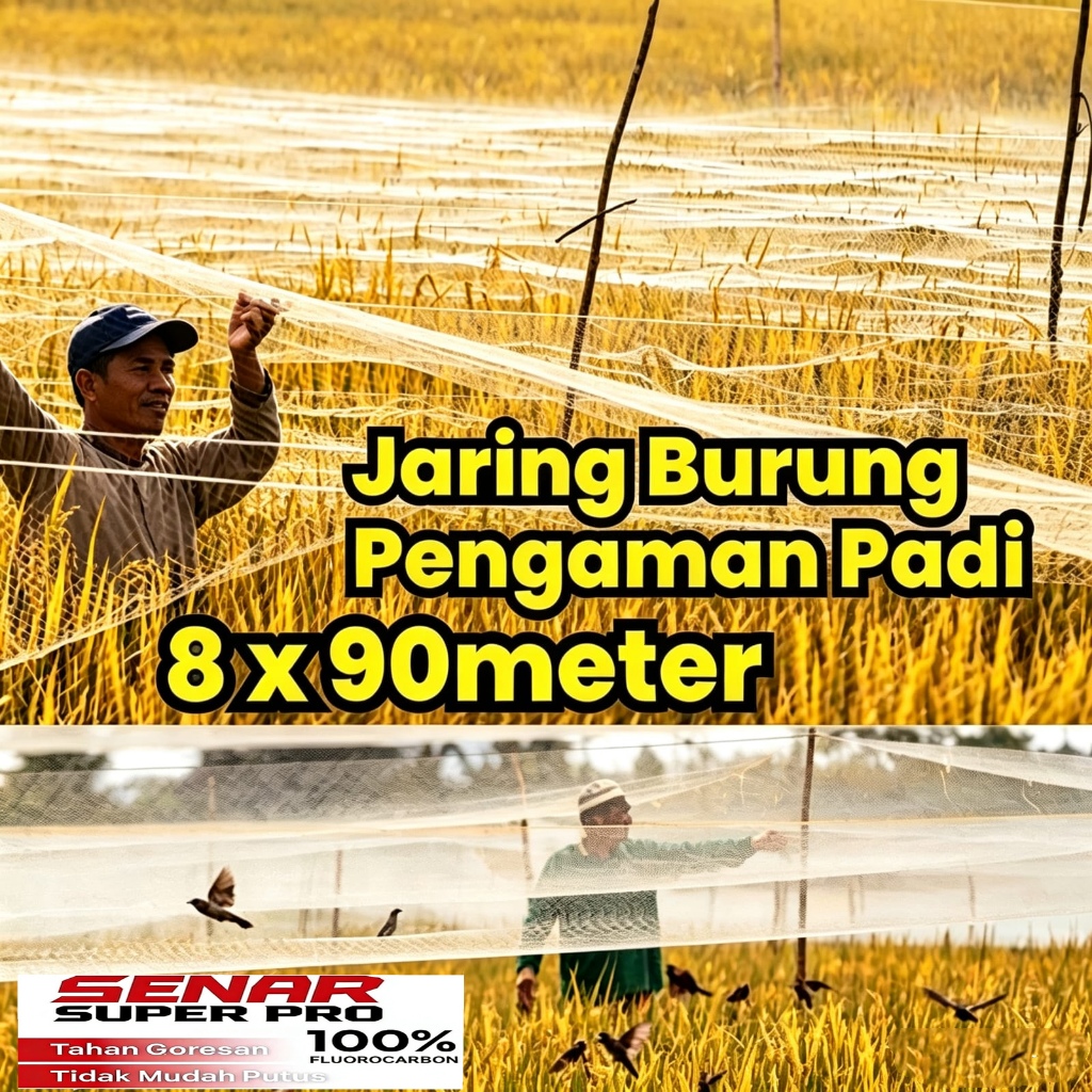 JARING SENAR / JARING BURUNG EMPRIT / JARING PADI / JARING SAWAH / JARING JAGA PADI SAWAH