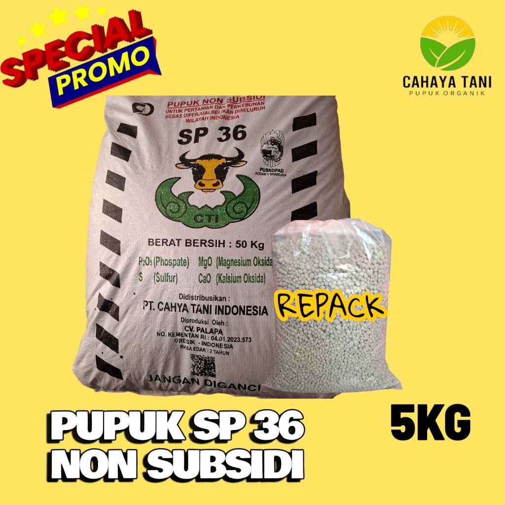 Pupuk Ts Sp-36 Phospate Non Subsidi Repack 5Kg