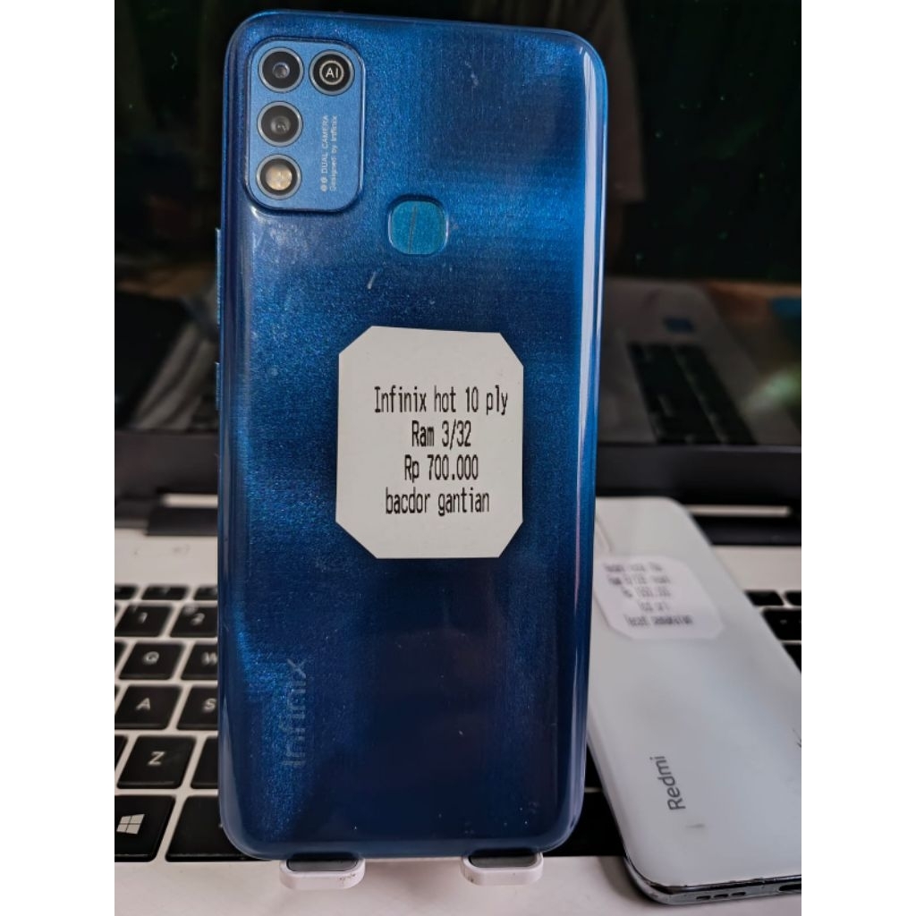 Infinix hot 10play ram 3/32 resmi deskripsi cek