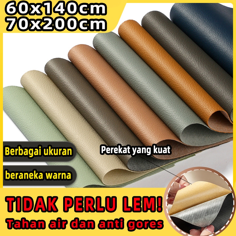 [Kualitasting] stiker sofa kulit berperekat stiker kursi kulit stiker kulit jok mobil kulit tambal j
