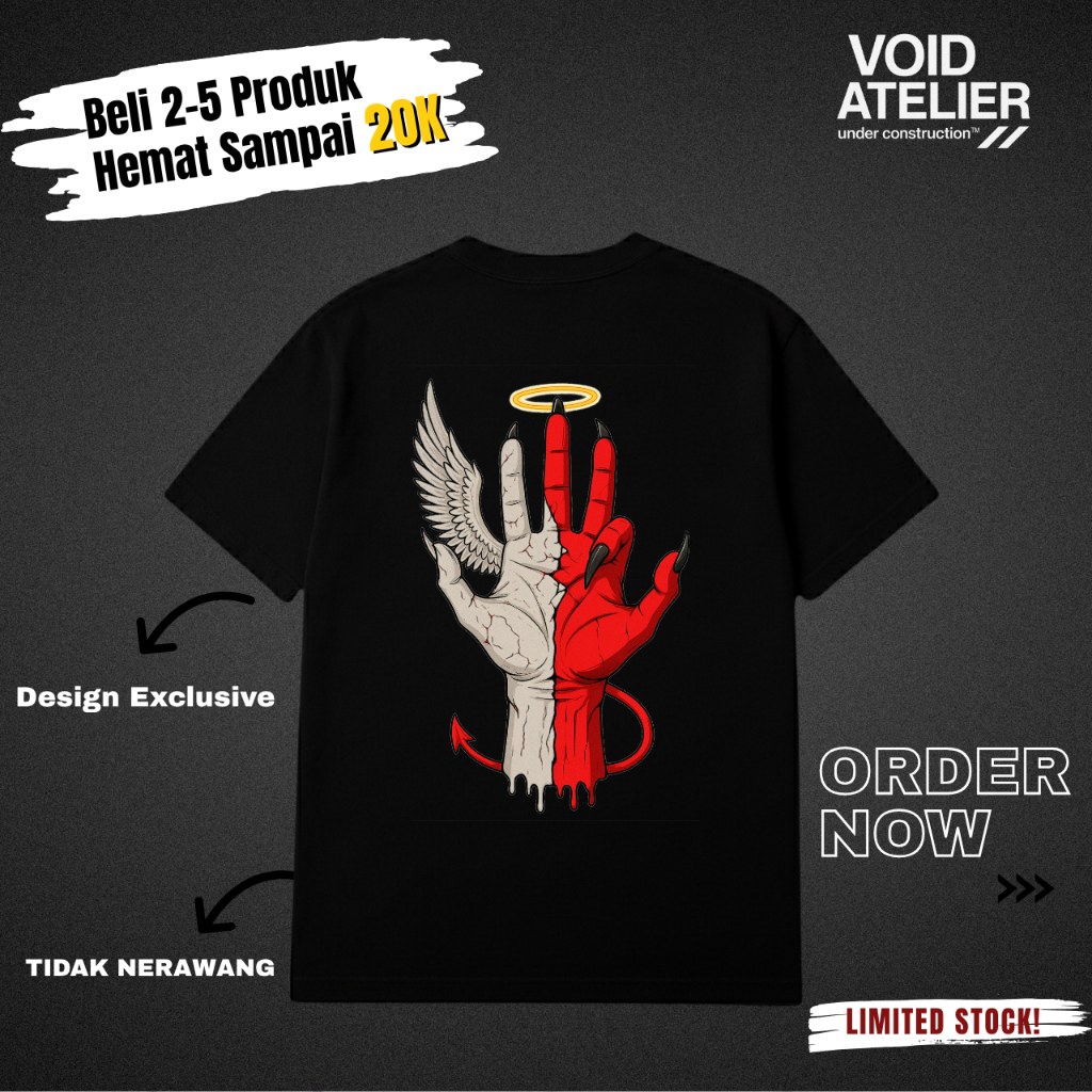 Kaos Eksklusif | Devil & Angel | Void Atelier