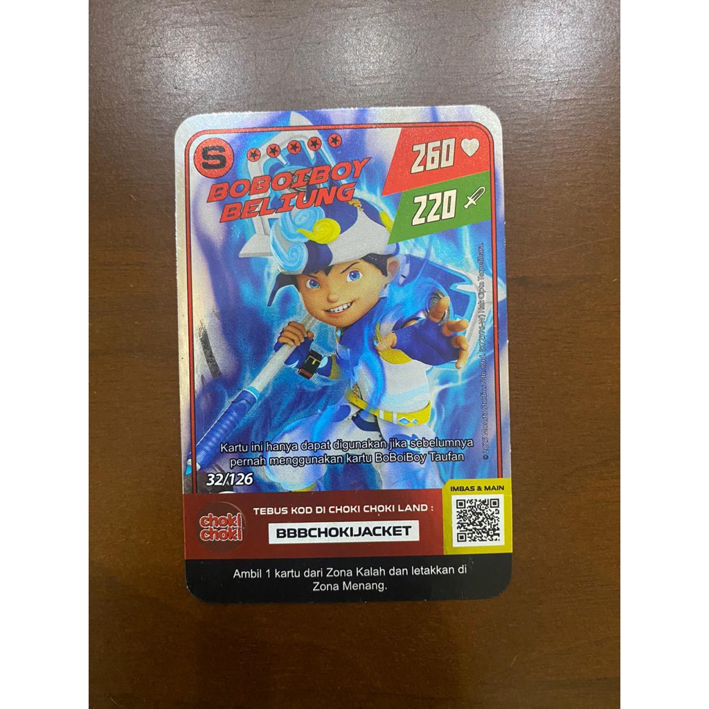 Monsta galaxy card boboiboy beliung S