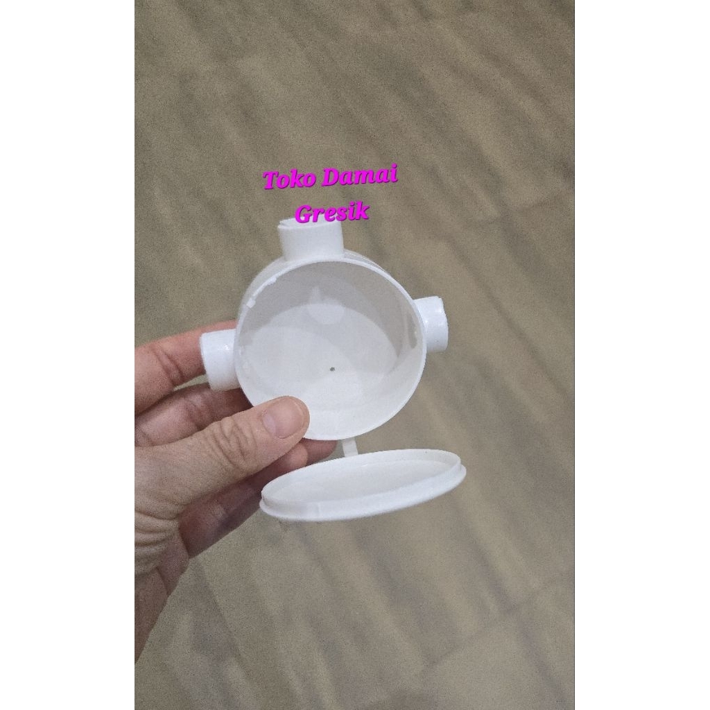 Sido T Dus 5/8 putih T dos pipa 5/8 White T-dus cabang 3