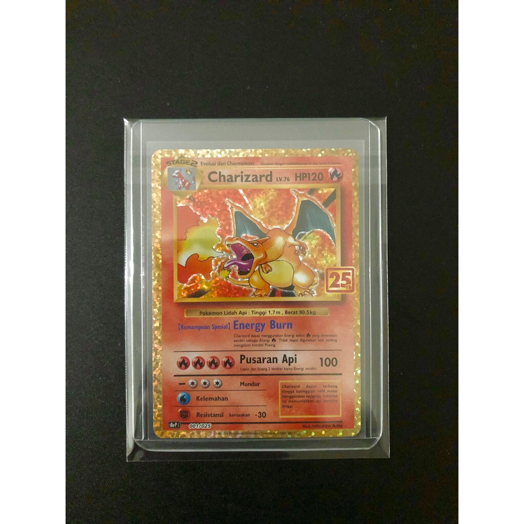 TCG POKEMON CHARIZARD 25th 001/025