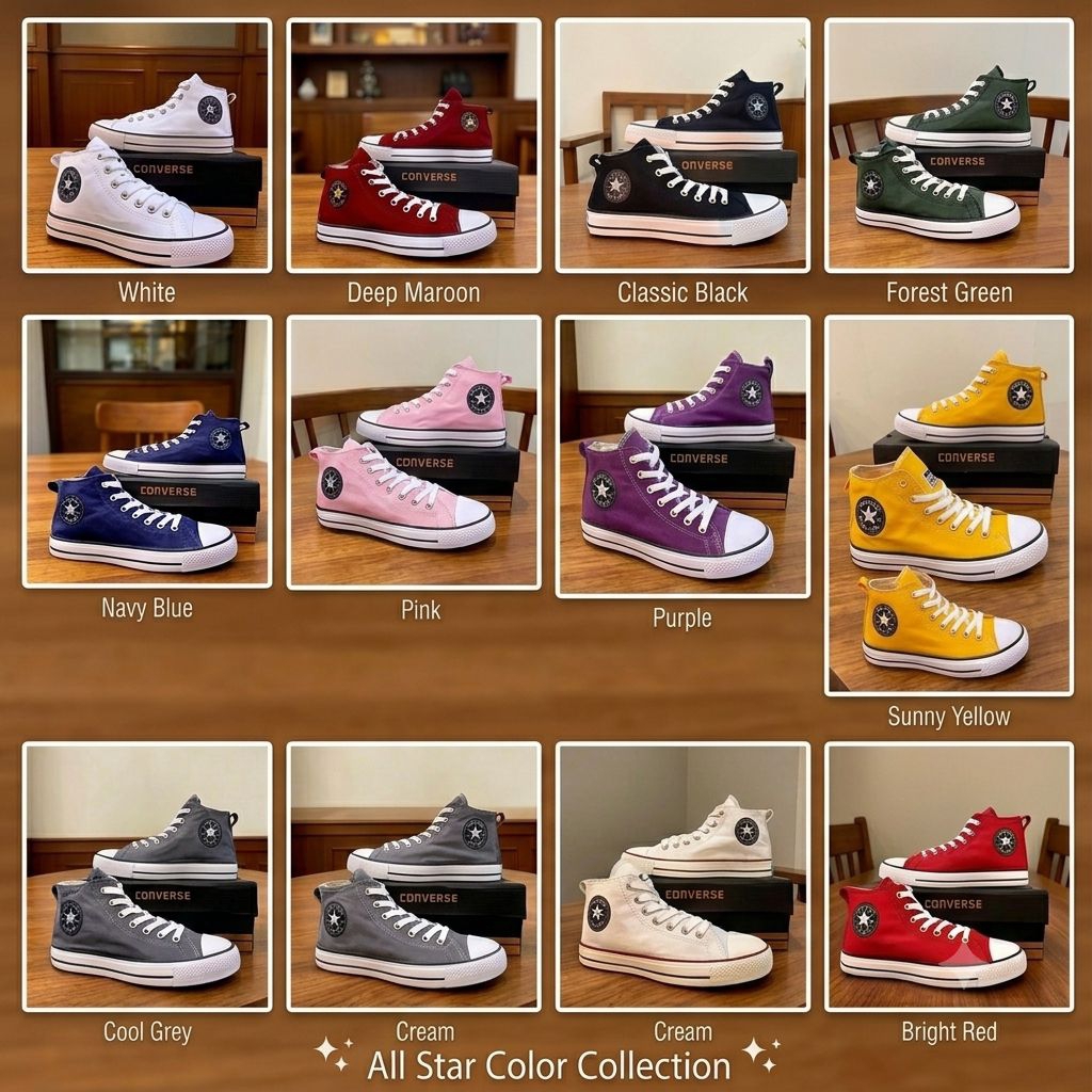 Sepatu Converse Semi Boot Pria Wanita