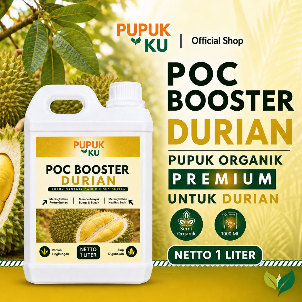 Pupuk Organik Cair Durian Cepat Berbuah Lebat Tidak Rontok Bunga Booster Durian Montong