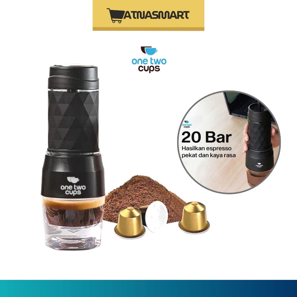 Hand Press Mini Espresso Coffee Maker 3 in 1 20 Bar 120ml - HS-8439
