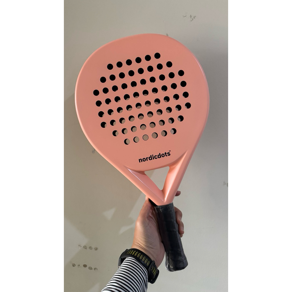 Raket Padel Nordicdots Fiesta Series 3K Carbon Peach