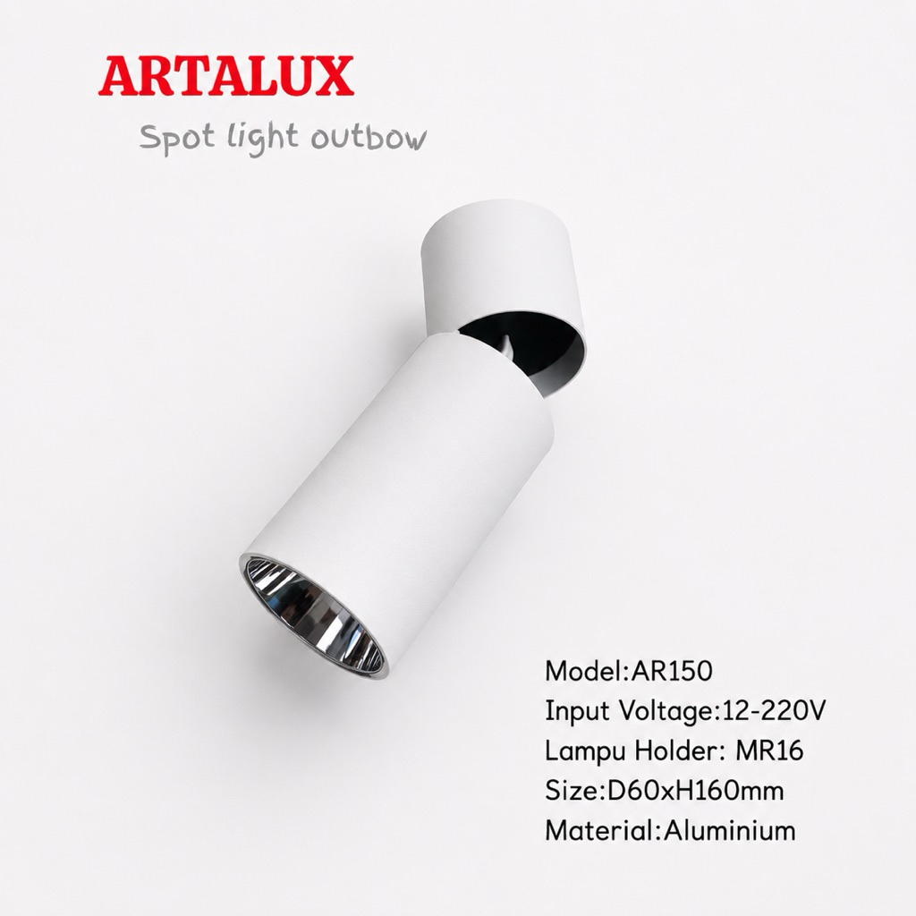 Lampu Downlight Outbow Mr16/Artalux Downlight spot outbow MR16 AR150