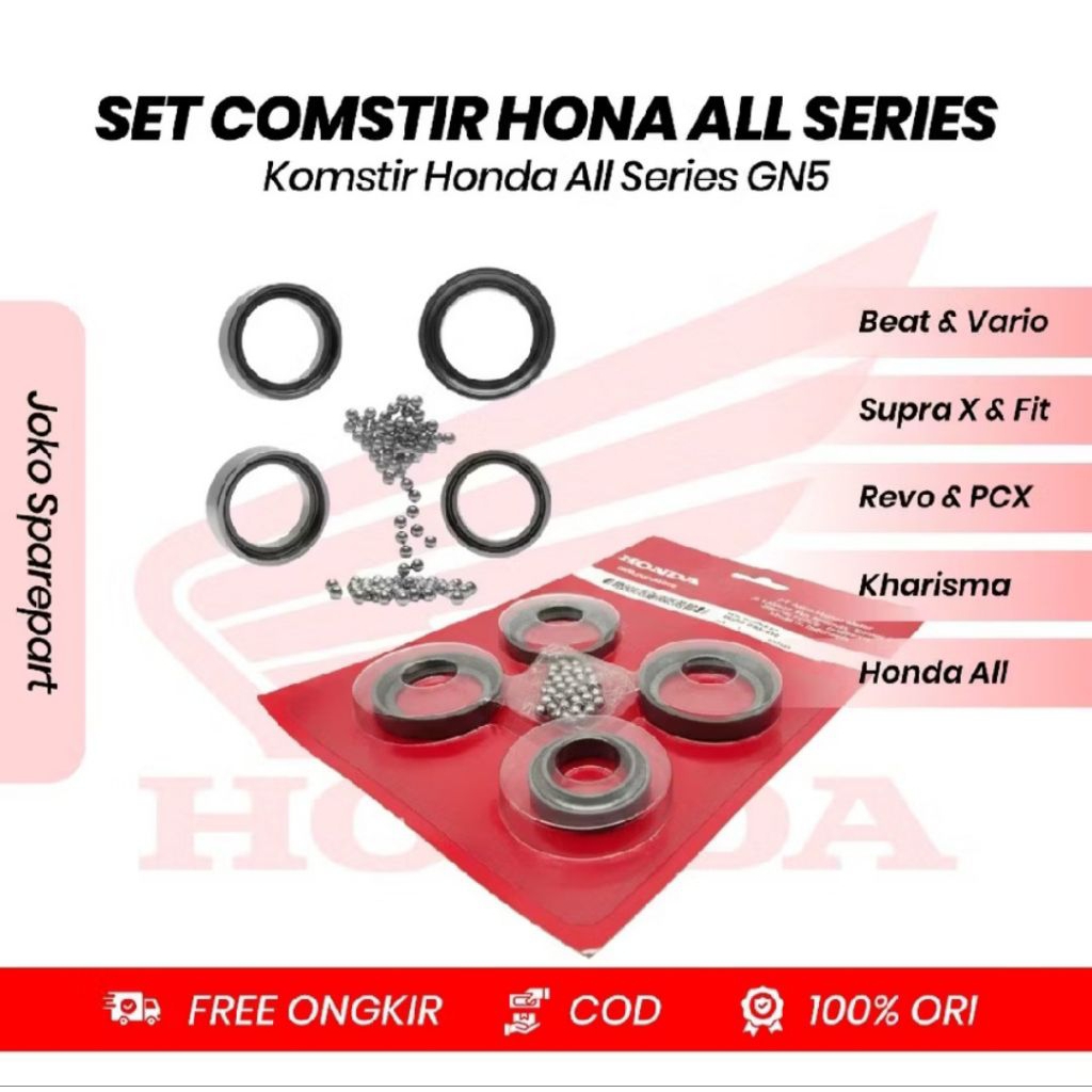 KOMSTIR HONDA ORIGINAL BEAT,VARIO, SUPRA, KHARISMA, GRAND COMSTIR ORIGINAL AHM
