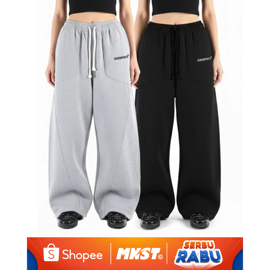 Mnst | Celana Panjang Baggy SweatPants | Aspirant