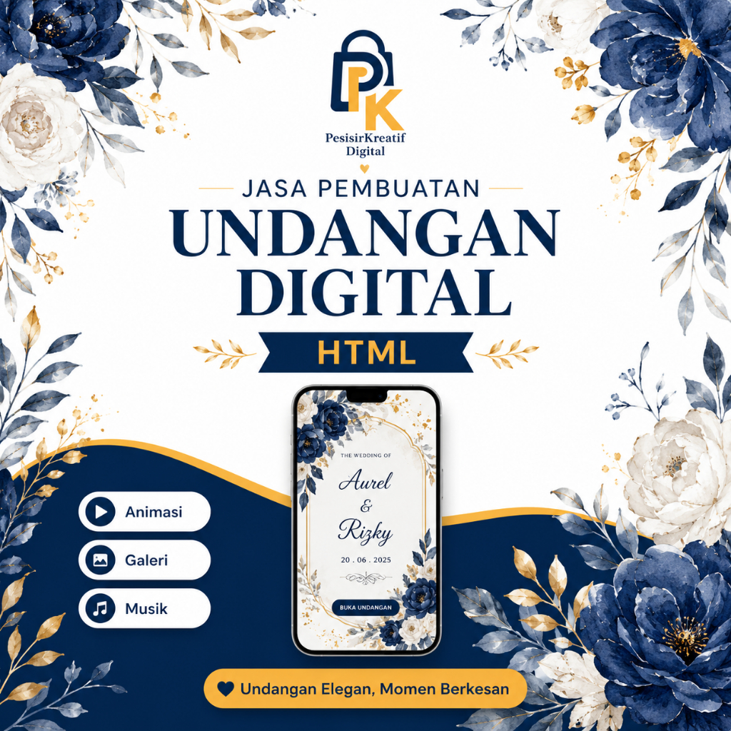 Jasa Pembuatan Undangan Digital HTML | Pernikahan, Wisuda & Acara | Custom Desain