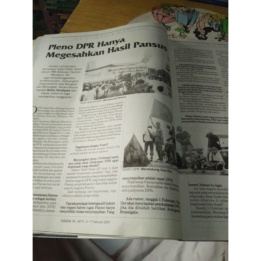 majalah garda no 99  februari 2001  98 halaman