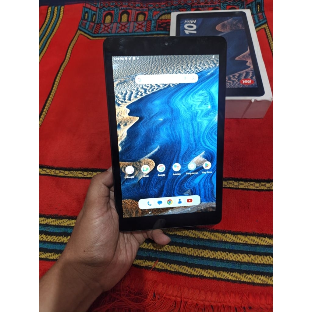 itel vista 10 mini fulset ram 64gb 8in lengkap fulset 4G sim tablet bekas murah