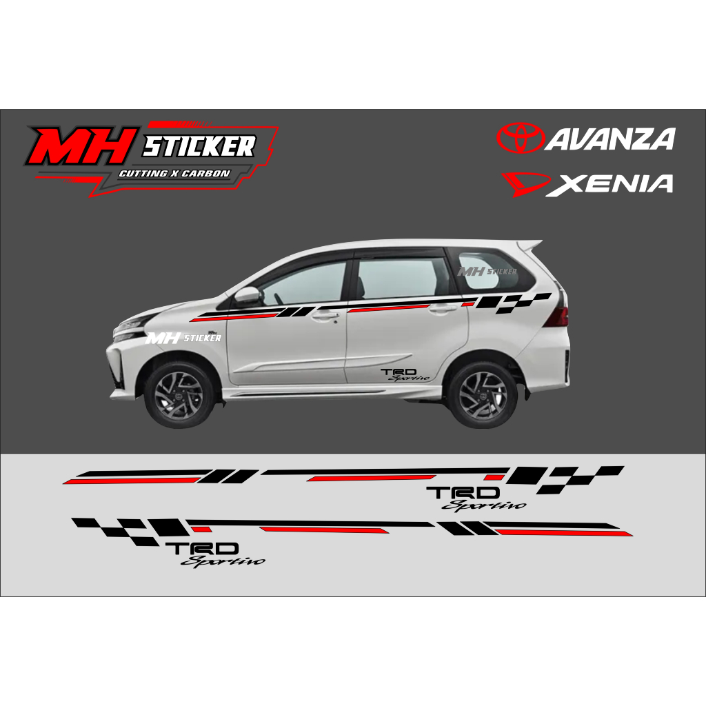 stiker mobil avanza terbaru striping mobil avanza keren stiker variasi mobil avanza list body