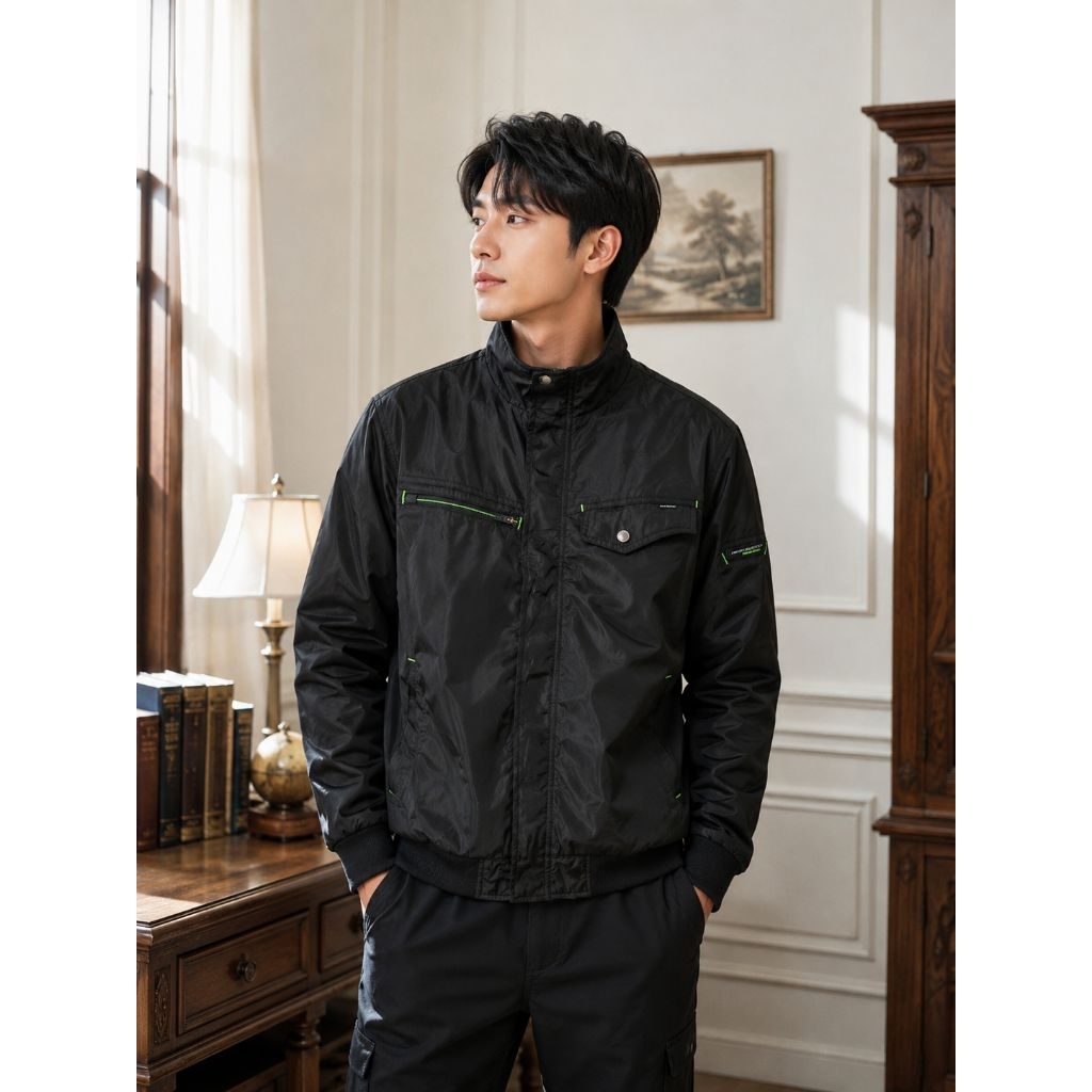 Jacket outdoor motoran tebal heat assist