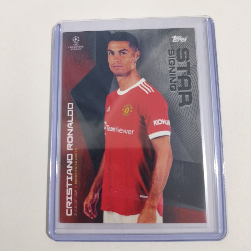 Kartu Bola Topps Cristiano Ronaldo Manchester United