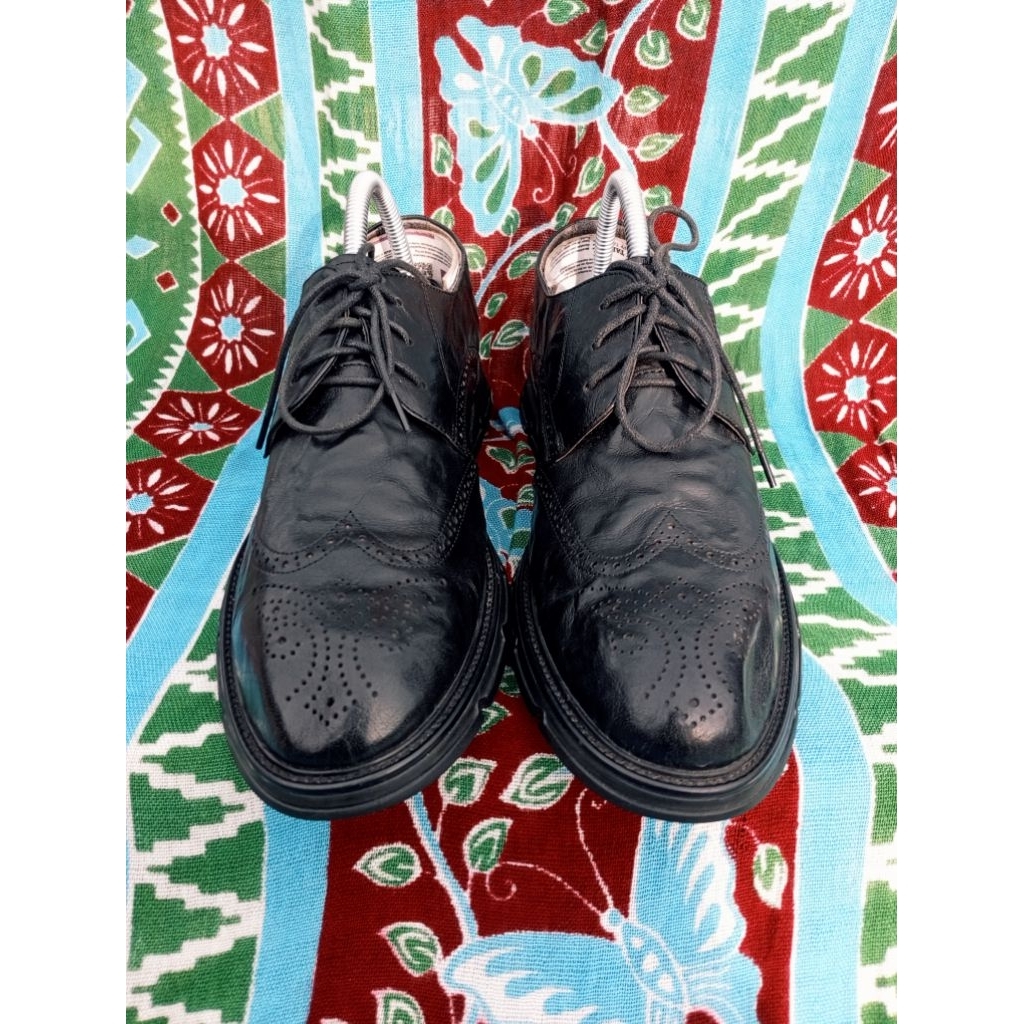 Sepatu Kulit Senda Wingtip Brogue (40)