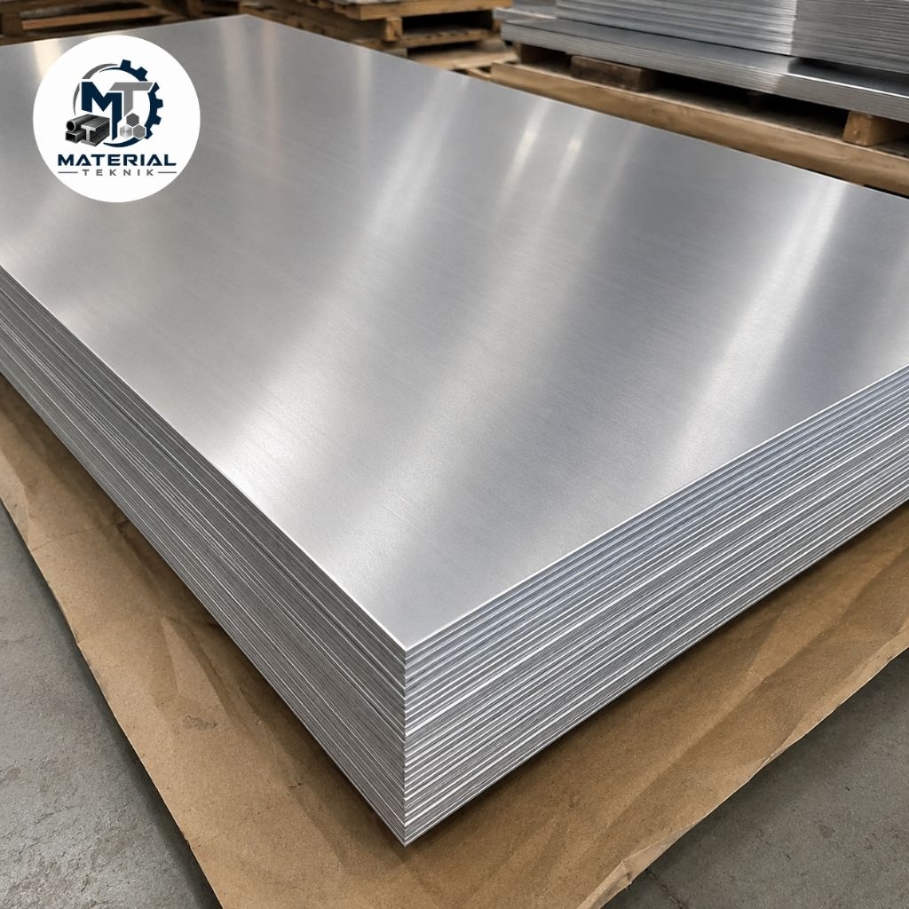 Plat aluminium tebal 3mm x 250mm x 300mm plat aluminium