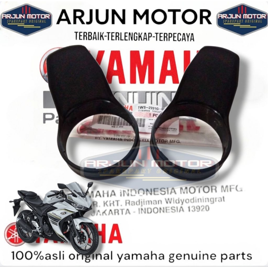 plastik cover pelindung shock depan r25 2015 2018 mt25 original yamaha harga 1pc 1ws-2331G-00
