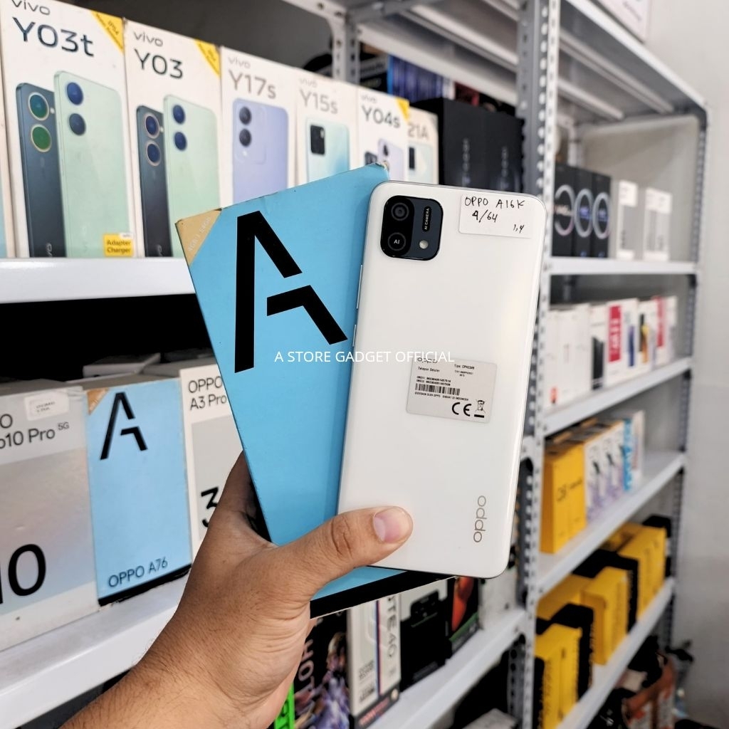 OPPO A16K 4/64 SECOND FULLSET ORIGINAL